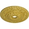 Ekena Millwork Vaduz Ceiling Medallion (Fits Canopies up to 3 1/2"), 23 1/2"OD x 3 1/2"ID x 2 1/8"P, Rich Gold CM23VARGS - alternate 2